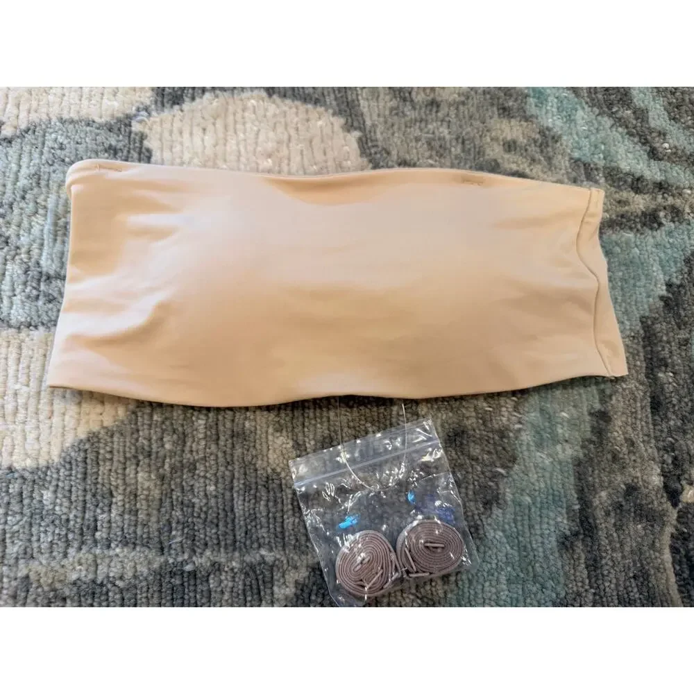 True Body Wirefree Convertible Bandeau Bra Sz S Nude NEW